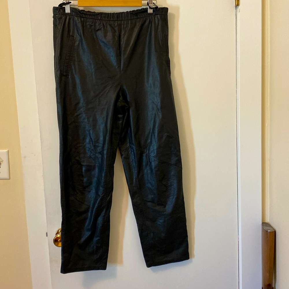 Vintage Pia Rucci Black Leather Pants